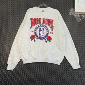 Vintage Northwestern University Rose Bowl Fruit Of The Loom Pullover Sweater XXL